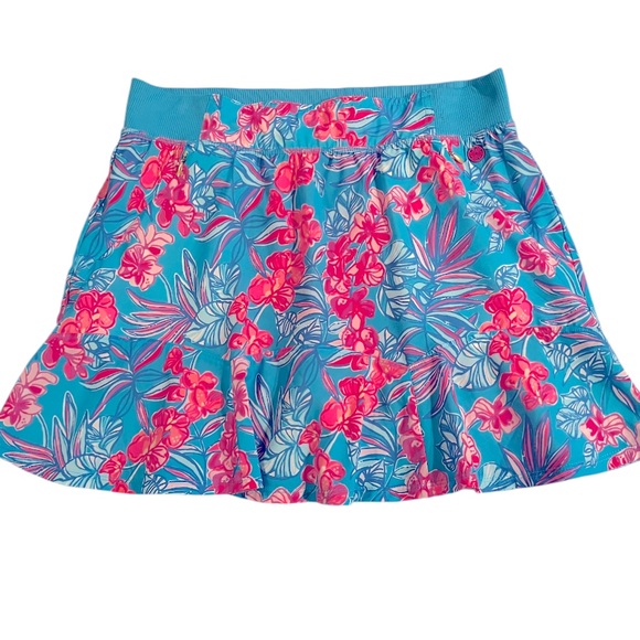 Lilly Pulitzer Fara Skort in Cumulus Blue Orchid Oasis S - Picture 3 of 10